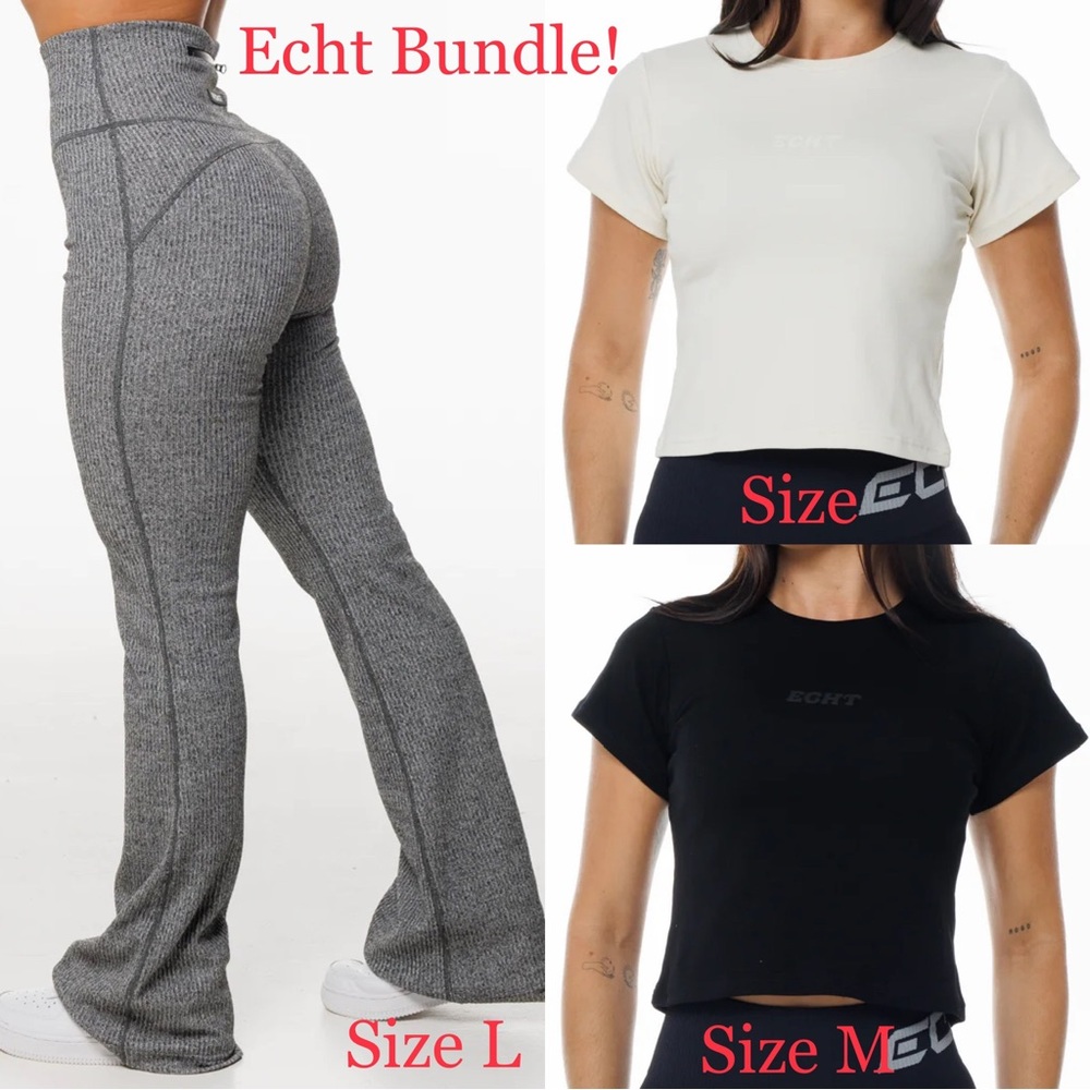 NEW 💕 ETCH Comfort Flare Pants + Baby Tee Bundle!